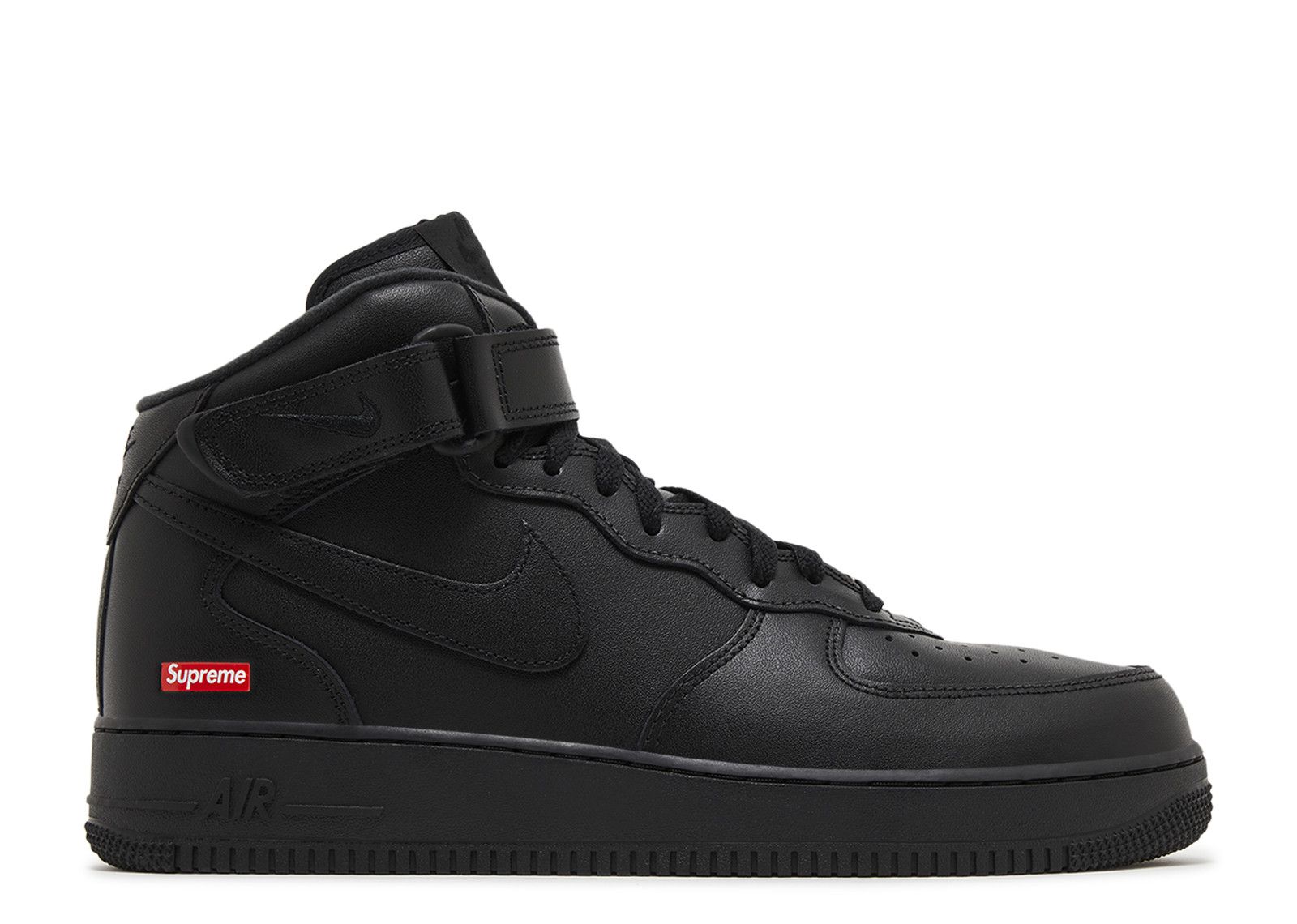 Supreme x Air Force 1 Mid Box Logo - Triple Black