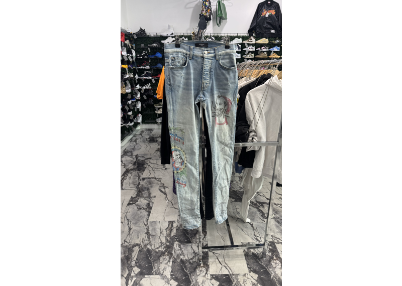 Amiri Jeans Zig Zag