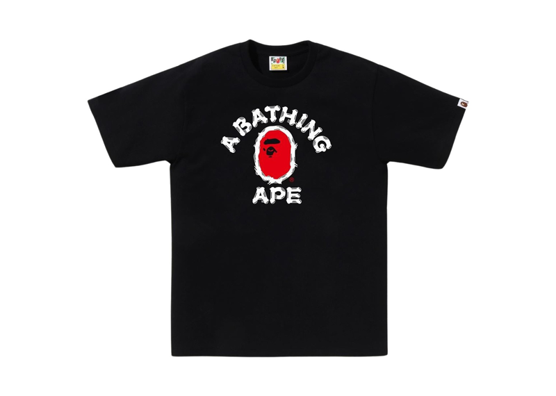 Bathing Ape Brush Black Tee