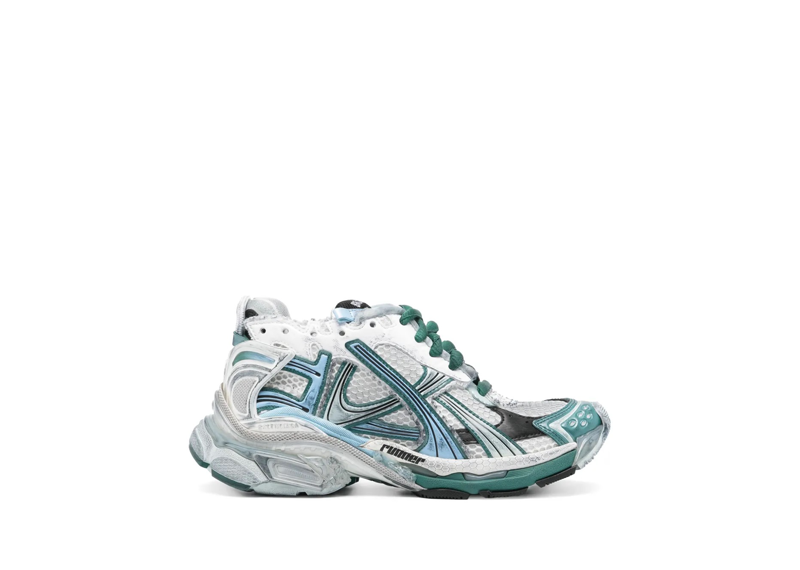 Balenciaga Runner White Green Blue