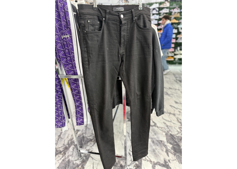 Amiri Plain Black Jeans