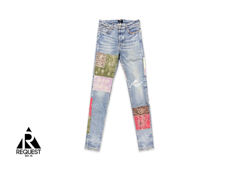 Amiri Bandana Patches Jeans