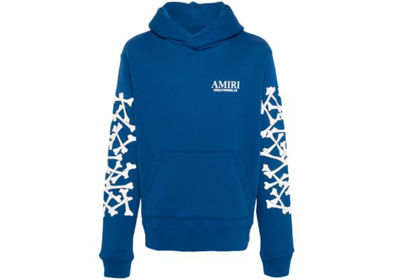 Amiri Raised Logo Bone Hoodie