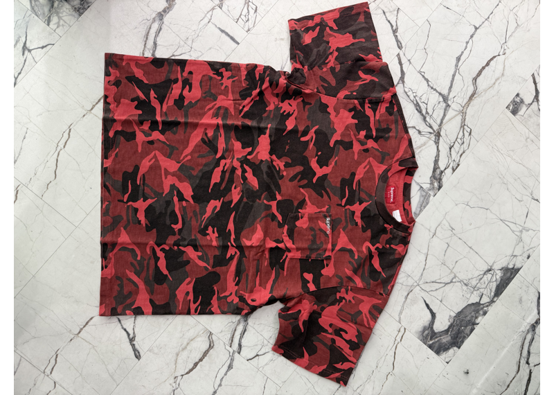 Supreme Red Camo Tee
