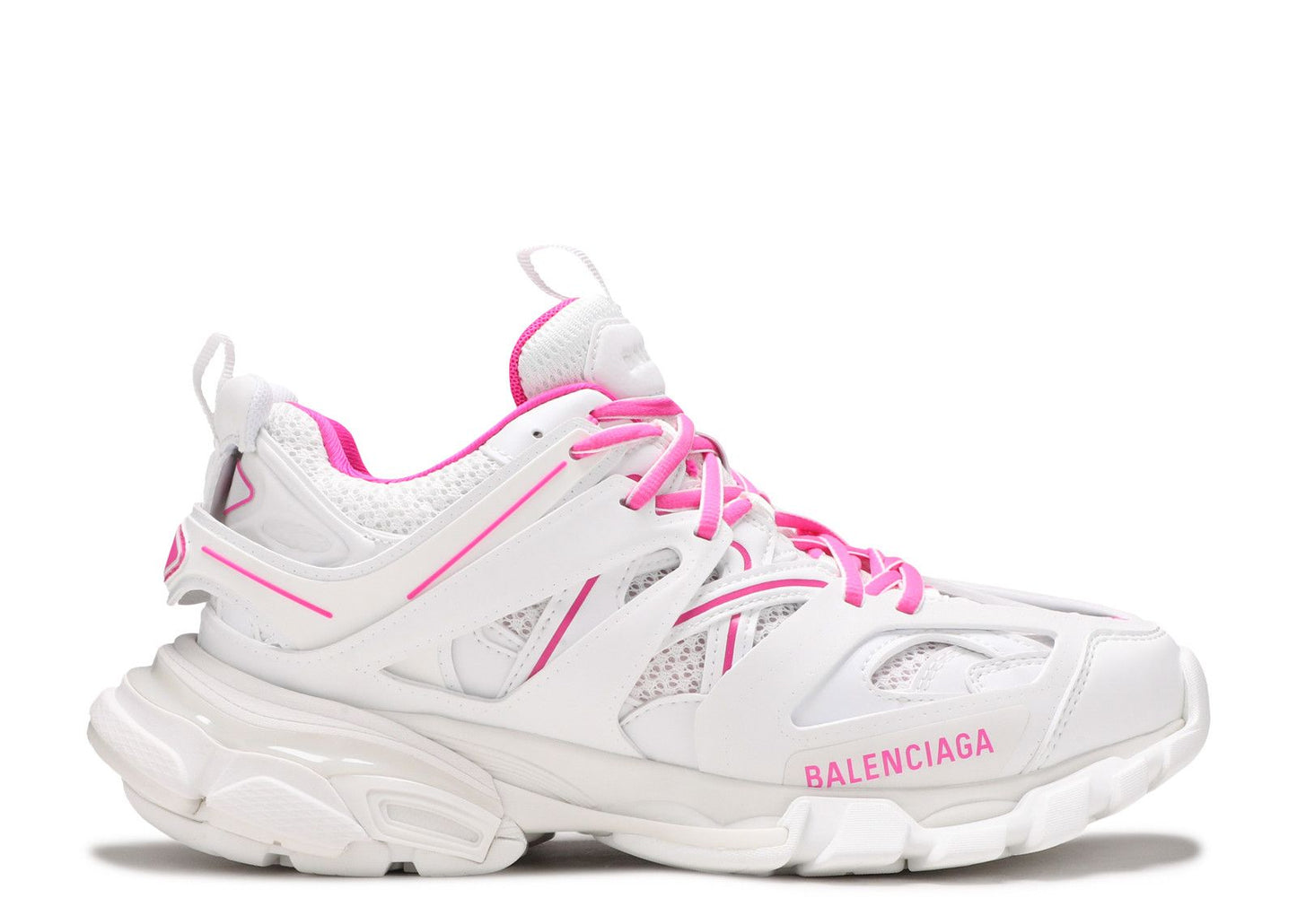 Balenciaga Wmns Track Sneaker White Fluo Pink