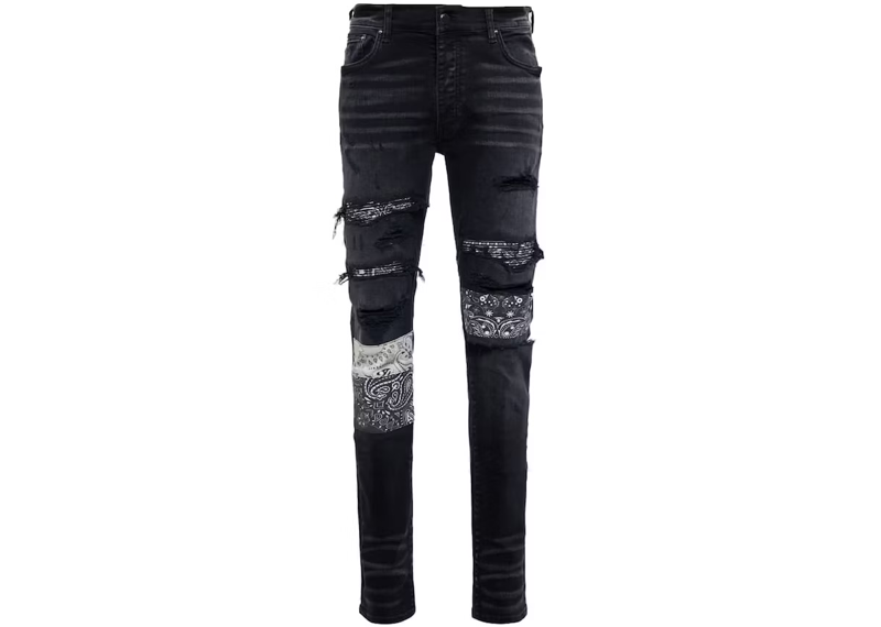 Amiri Bandana Skinny Fit Jeans
