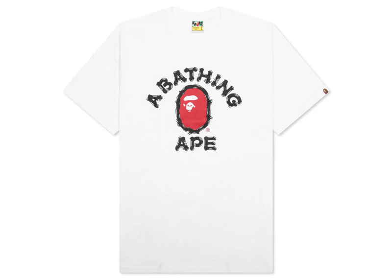 Bathing Ape Brush White Tee