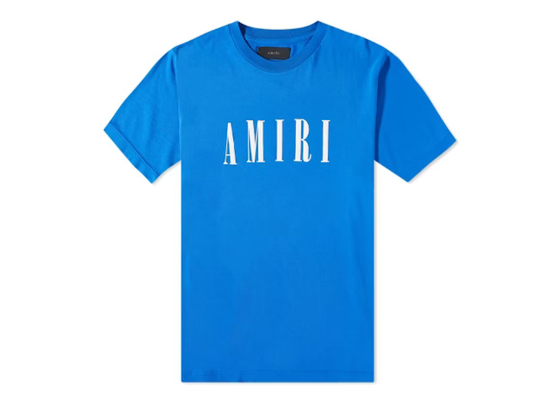 Amiri Core Logo Tee Blue