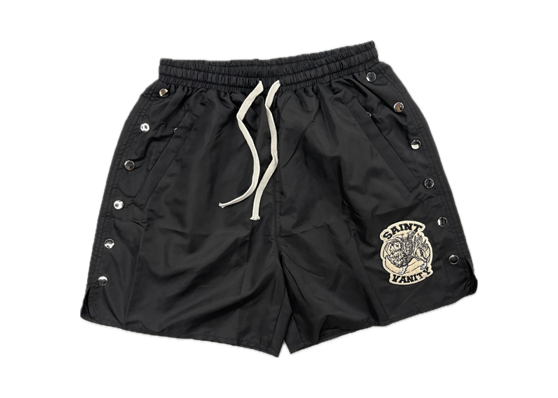 SAINT VANITY BUTTON SHORTS BLACK