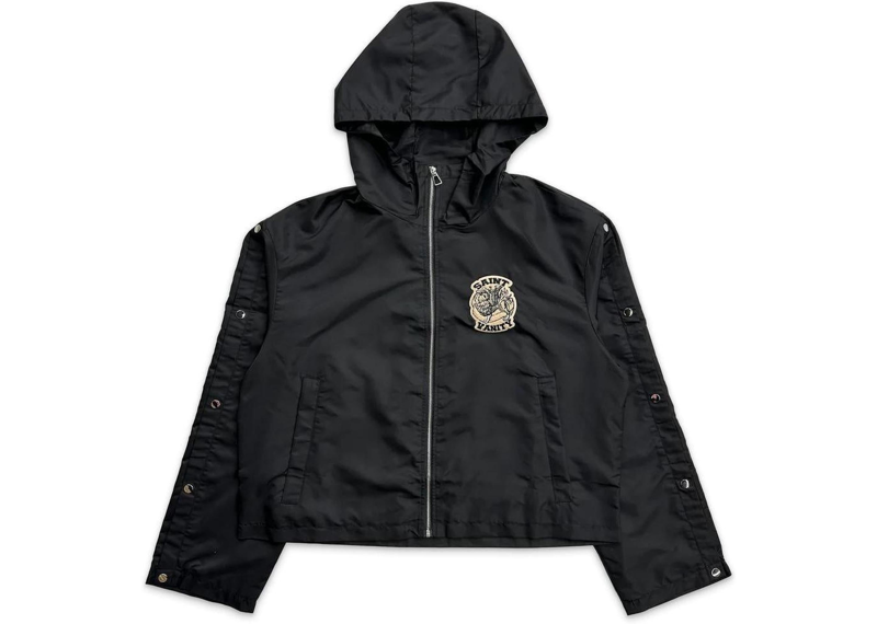 Saint Vanity Nylon Top Black