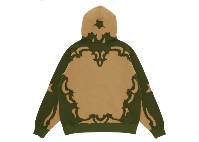 Supreme western cut dark tan hoodie