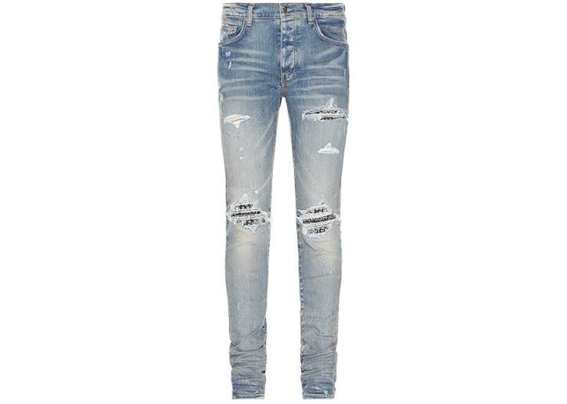Amiri MX1 Bandana Patches Jeans