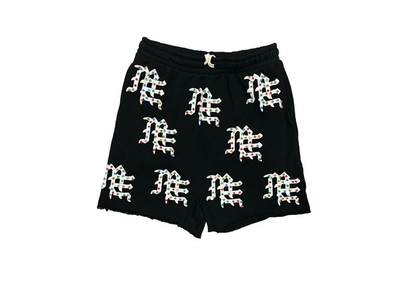Mixed Emotions Black ME Logo Shorts
