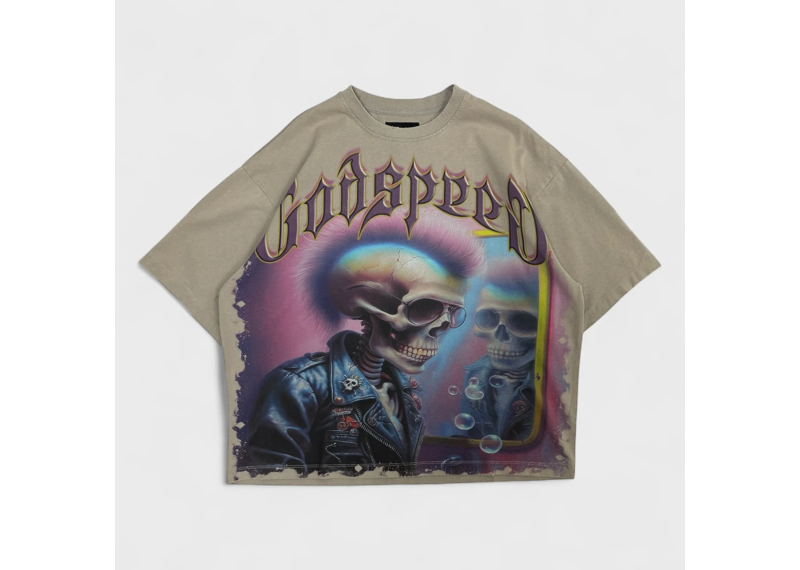 Godspeed Skull Mirror T-Shirt