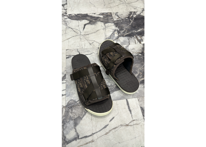 Dior Slide Olive Brown Size 45