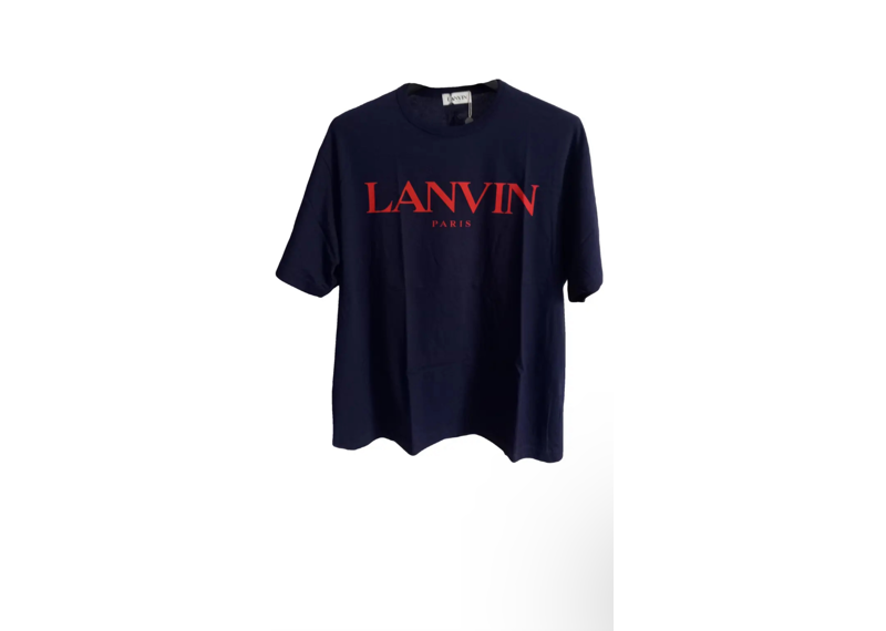 Lanvin logo embroidered tee shirt
