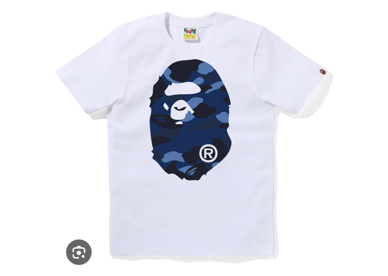 Navy Camo Big head Bape