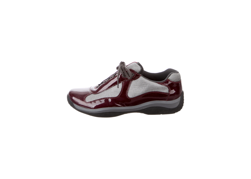 Prada Cup Patent Leather Burgundy/Grey