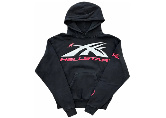 Hellstar Sport Logo Hoodie Black Red