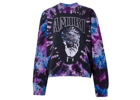 Amiri Crystal Ball Tie Dye Crewneck