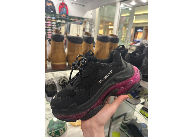 Balenciaga Triple S Black Purple Midsole