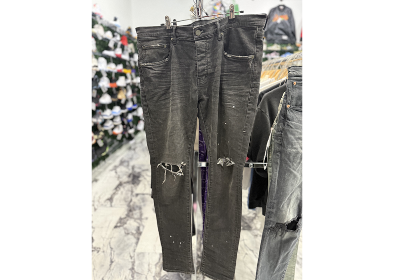 Black Purple Jeans