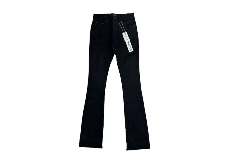 purple brand jeans black flare