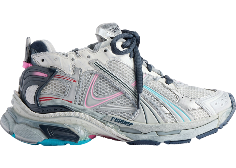 Balenciaga Runner multicolor white blue and pink