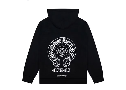 Chrome hearts Miami horseshoe hoodie black