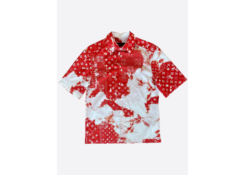 Louis Vuitton Bleached Bandanna Button Up