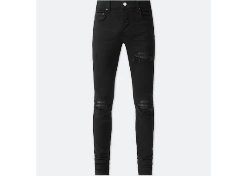 Amiri Black MX1 jeans patch