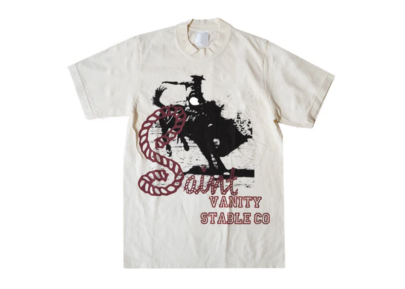 Saint Vanity CREAM STABLE T-SHIRT