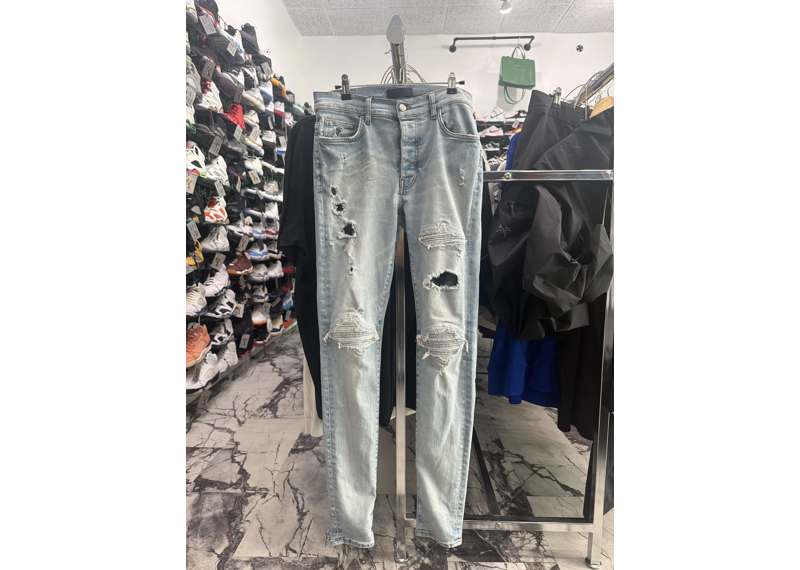 Amiri blue Mx1 light blue patches