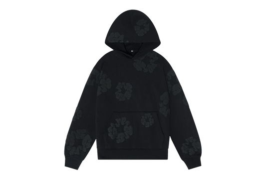 denim tears monochrome black hoodie