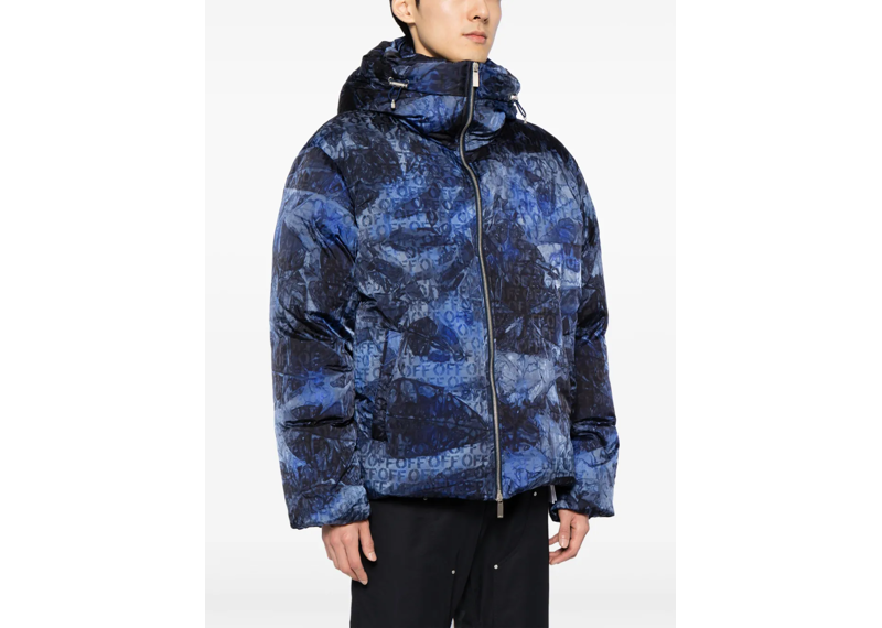 Off-White Jacquard Logo Puffer