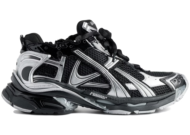 Balenciaga Runner Black Silver