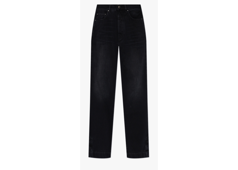 Amiri Frayed Release Hem Straight Leg Jeans