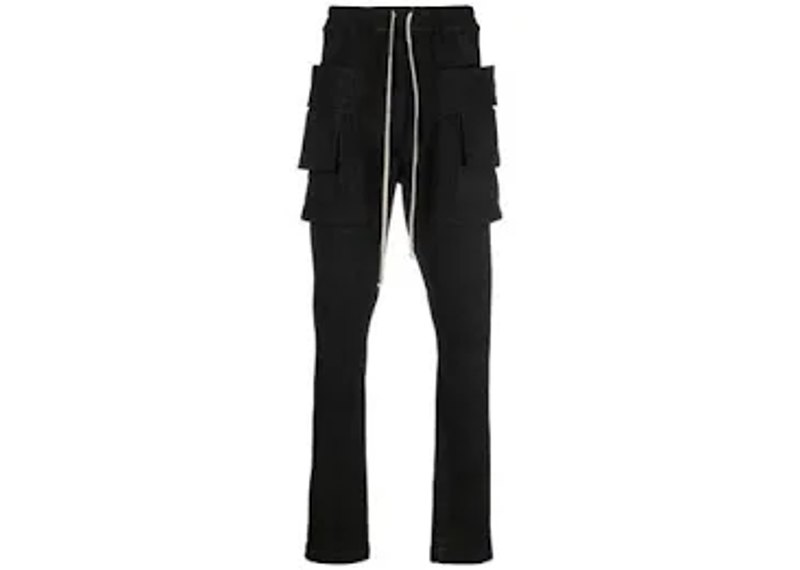 Rick Owens DRKSHDW cargo trousers, featuring oversized cargo pockets