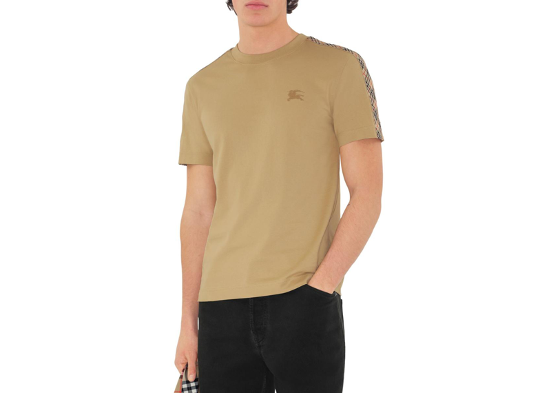 Burberry Shoulder Check Tee Tan