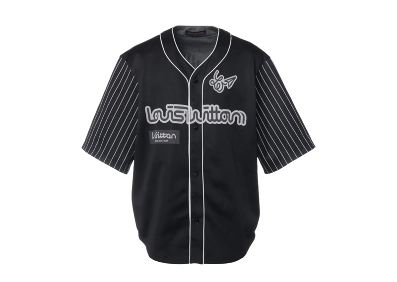 Louis Vuttion Black Baseball Jersey