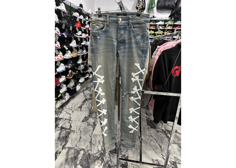 Amiri Light Wash Bone Jeans