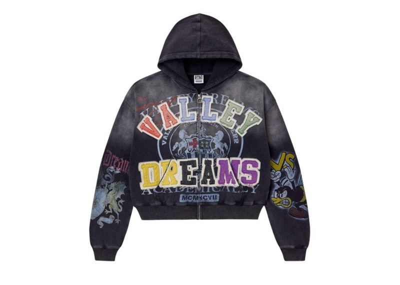 Vale forever blasted zip up black