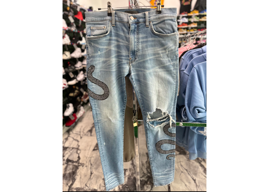 Amiri jeans snake