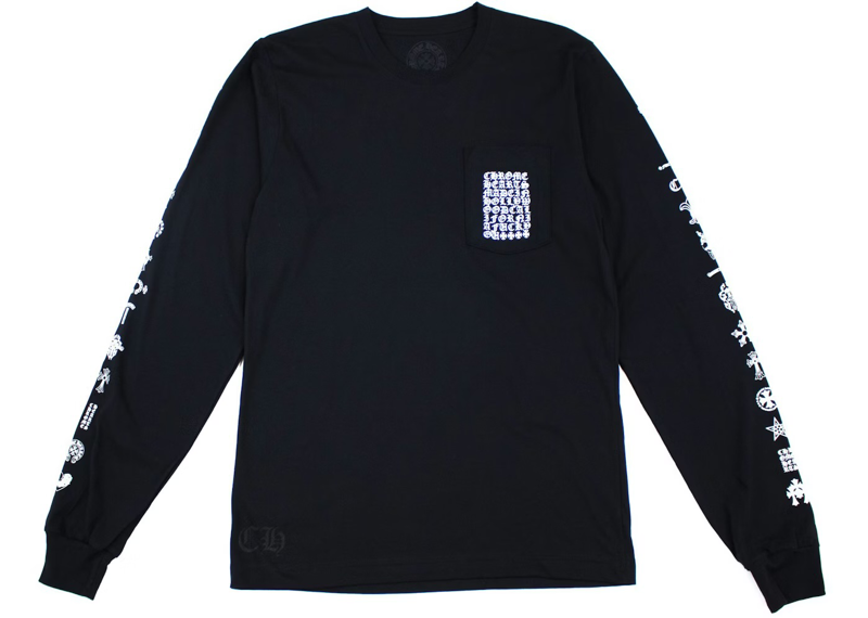 Chrome Hearts Multi Logo Script Long Sleeve T-Shirt