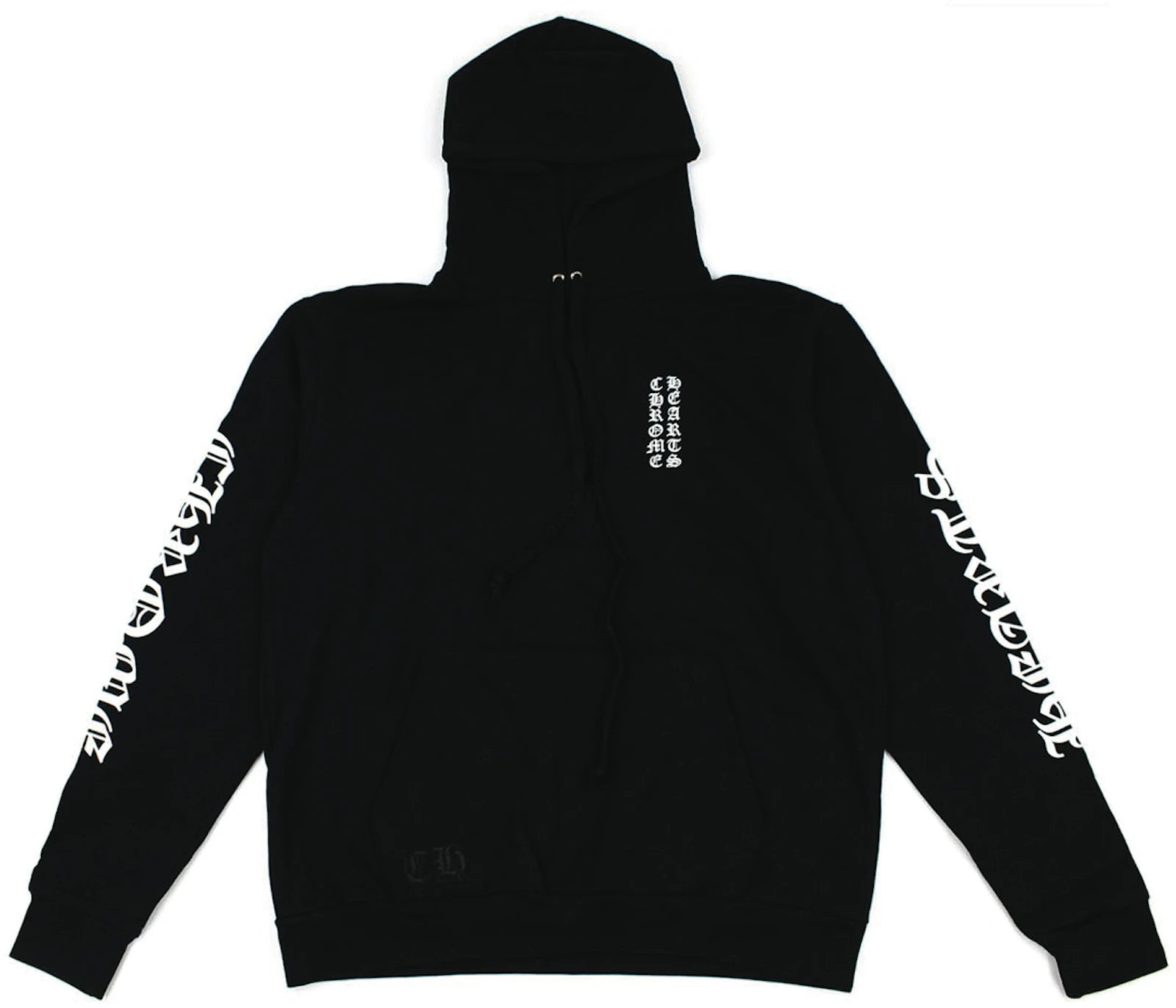Chrome Hearts Vertical Logo Hoodie Black