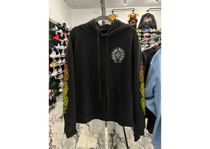 Chrome Hearts Floral Sleeve Hoodie Black