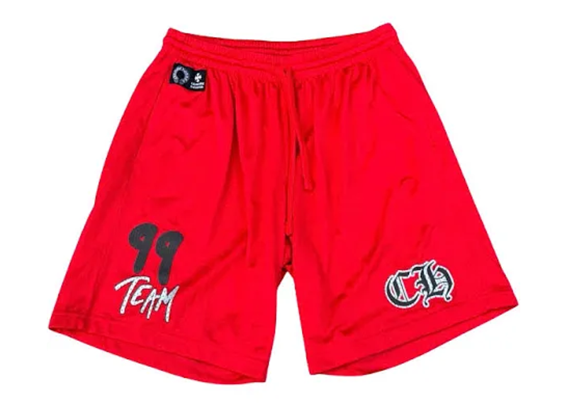 Chrome hearts Matty Boy red mesh jersey shorts