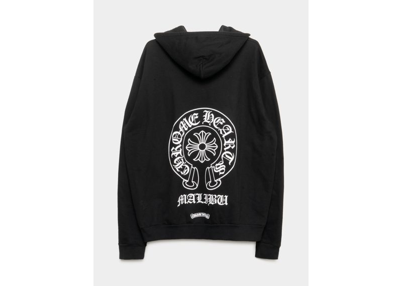 Chrome Heart black Malibu horseshoe zip up