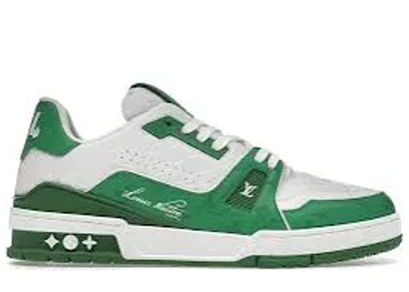 Louis Vuitton Trainers Signature White/Green