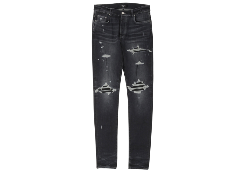 Amiri MX1 Black Patch Jeans